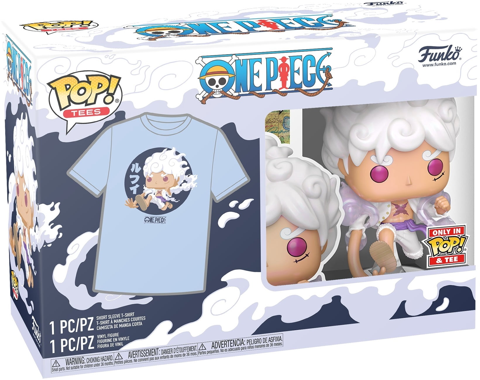 FUNKO POP & TEE: One Piece - Luffy Fifth Gear, S