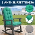 thumbnail image 4 of FOOWIN Adirondack Chair Cushion Set of 4, Waterproof and UV-Protected Rocking Chair Cushion for Indoor and Outdoor, Lake Green, 4 of 8