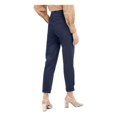 thumbnail image 2 of INC Womens High Rise Tie-Front Straight Leg Pants Navy 6, 2 of 2