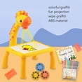 thumbnail image 4 of Projecteur de dessin pour enfants, mignon petit cerf, table de projection à piles réglable sur 3 niveaux avec effet sonore, cerf jaune, 4 of 4