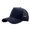 Navy, variant on Mens High Crown Mesh Baseball Cap – Adjustable Sun Dad Hat Available in One Size, Breathable Solid Color Outdoor Headwear