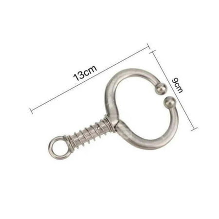 

Naittoop Daily Tools Clearance Bull Nose Ring Stainless Steel No-Punch Spring Loop Bull Nose Pliers Bull Nose Ring Bull Nose Clip Bull Nose Retainer Bull Nose Traction Buckle