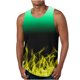 thumbnail image 1 of Hombres Casual Gradación Impresión Suéter Cuello Redondo Tanque Deportivo, 1 of 4