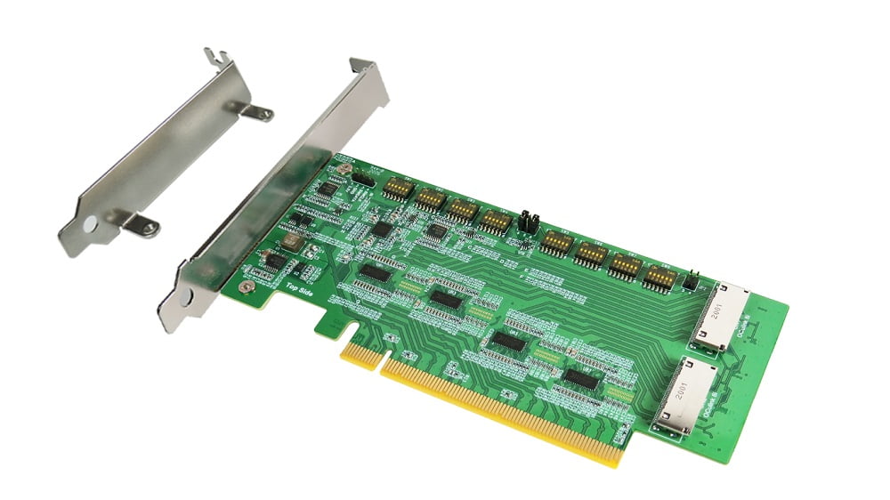 PCIe x16 Gen4 with ReDriver to OCulink 8i Dual Port Add in Card ...