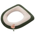 thumbnail image 2 of Household Toilet Seat Cushion with Fluff, Thickened Waterproof Toilet Cover, All Season Soft Toilet Pad with Zipper, Machine Washable Toilet Seat Cushion for Home Use, 2 of 3