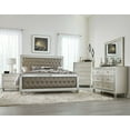 thumbnail image 1 of Champagne Finish 6pc Modern Bedroom Set Queen Size Bed Two Nightstands Dresser Mirror Chest Traditional Design, 1 of 7