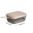 thumbnail image 3 of Estuche de viaje para jabón de 2 piezas, a prueba de fugas, con tapa, barra de jabón portátil para viajar, platos de jabón transparentes para baño, ducha, gimnasio, escuela, campamento Akmoler, 3 of 7