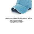 thumbnail image 4 of Baseball Cap Vintage Cotton Washable Adjustable Classic Hat - Lake Blue, 4 of 6