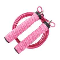ELAYARD Pink Weighted Jump Rope for Women with Comfortable Handle and Smooth Rotations, 1 Piece