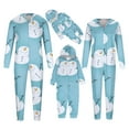 thumbnail image 4 of Jacenvly Family Christmas Pjs Matching Sets Long Sleeve Snowman Print Light Soft Loungewear Baby Pajamas Hoodlies Casual Cute Home Wear Festive Sleepwear Sets, 4 of 6