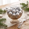 thumbnail image 4 of Neoargh 36 Pack 1.18‑Inch Hanging Christmas Baubles Set, Plastic Ornaments for Xmas Tree Decor, Silver, 4 of 6
