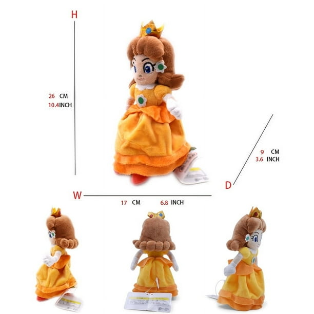 Juguetes de peluche Super Mario Bros Colección de princesas Princesa Peach Daisy Rosalina Pauline Toadette Muñecas de juego de dibujos animados para regalo de niños