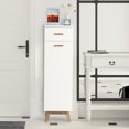 thumbnail image 3 of Costway Bathroom Cabinet W/Adjustable Shelves & Sliding Drawer Waterproof White, 3 of 10