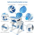 Sejoy 3 in 1 Baby High Chair Convertible Play Table Seat Booster