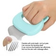 thumbnail image 2 of Cat Grooming Tool, Hair SheddingComb Plastic Shell Shape Comb, Soft For Cats Pink,Green,Blue, 2 of 8