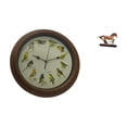 thumbnail image 4 of Elegante reloj de pared con forma de pájaro y escultura de caballo. Obra de arte coleccionable para la decoración del comedor, la sala de estar o el e, 4 of 7