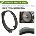 thumbnail image 3 of Anillo espaciador de altavoz Unique Bargains adaptador de altavoz tweeter para BMW X5 (E53) 1999-2006 impermeable negro para 6.5" ABS 2 Pcs, 3 of 7