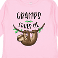 thumbnail image 4 of Inktastic Gramps Loves Me Cute Sloth and Baby Boys or Girls Long Sleeve Toddler T-Shirt, 4 of 5