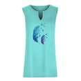 thumbnail image 5 of Patlollav Women Summer Tops Trendy Print V Neck Sleeveless Tee Shirts on Ladies, 5 of 6