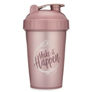 Make it Happen Motivational Quote on Performa Perfect Shaker Bottle, 20 Ounce Protein Shaker Cup, Dishwasher Safe, Leak Proof, Perfect Gym Fitness Gift