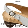 thumbnail image 6 of Domuza Womens Summer Sandals Fashion Open Toe Buckle Strap Low Chunky Heel Shoes Ladies Elegant Work Travel Beach Sandals Beige 5.5（EU-36）, 6 of 6
