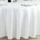 thumbnail image 4 of Mantel Jacquard de poliéster resistente a derrames, cubierta de mesa para cocina, comedor, boda, banquete, uso en mesa, redondo, 1,8 m, 4 of 5
