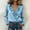 Light Blue, variant on pstuiky Short Sleeve T Shirts for Women Trendy V-Neck Solid Color Women'S Clothing Formal Loose Fit Pleated Athletic Shirts Workout Tops for Women