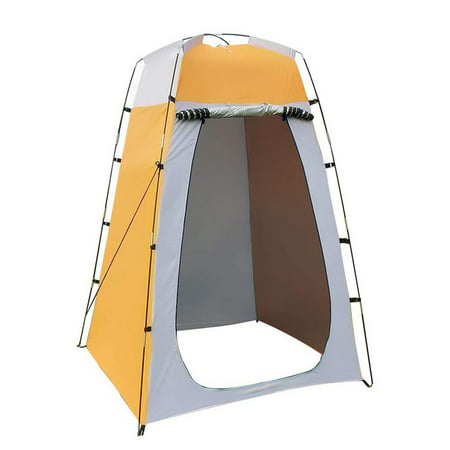 Yungwalm Outdoor Shower Bath Tent Camping Privacy Toilet Tent Portable Changing Room Fits One Person Sun Protection Quickly Build Convenient Camping Shelters dutiful