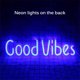 thumbnail image 3 of Led Neon Wall Sign Good Vibes Usb Light Wall Decor Art Neon Sign Festival Light Para Navidad Decoración Del Hogar Dormitorio Oficina Boda Fiesta De Cumpleaños Eigraketly HA020045-00, 3 of 5