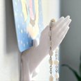 thumbnail image 3 of Lámpara de Pared con Forma de Oración, Estilo Lujoso, Colgante para Sala de Estar, Decoración del Hogar, Artesanías de Resina, Pequeños Adornos Marrones, 3 of 7