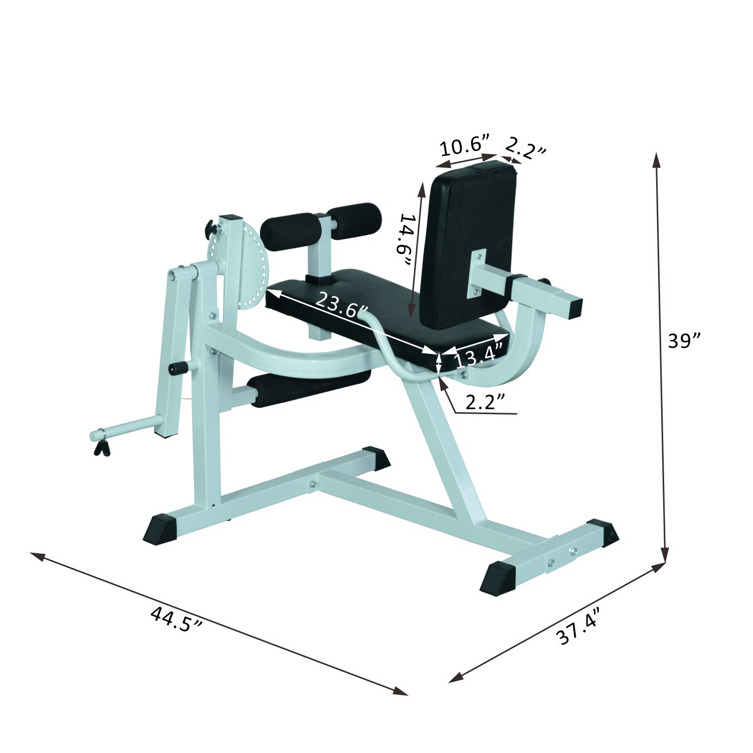soozier adjustable leg curl machine