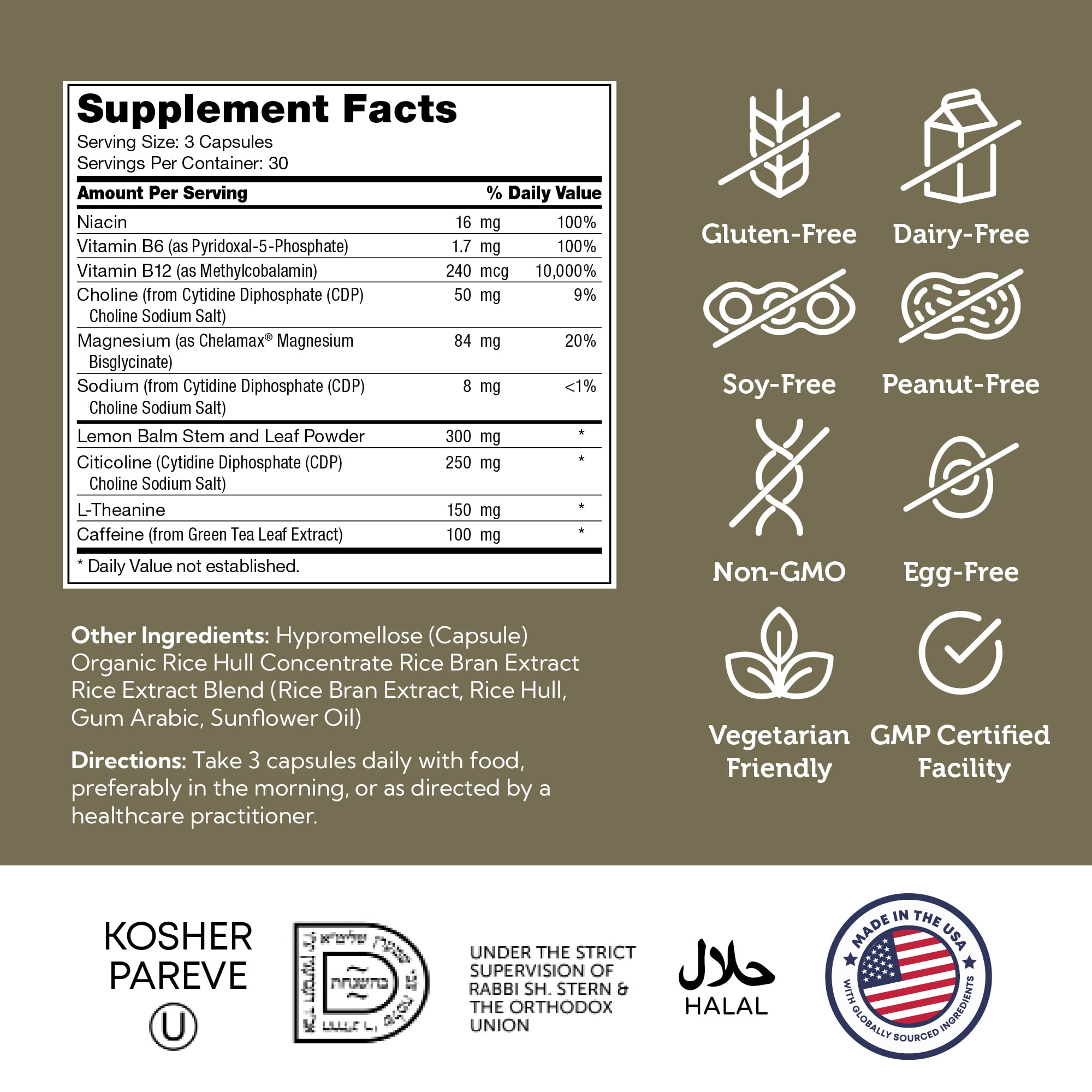 Zahler TeenFocus, Improved Focus and Concentration, 90 Capsules