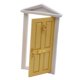 thumbnail image 3 of Mini Muñeca Modelo Decoración de Madera Multiusos Escala 1/12 para Casas de Muñecas Diseño de Escena de Vida Cocina Sala de Estar Accesorios Amarillo Macarena Puerta en miniatura, 3 of 8