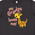 thumbnail image 4 of Inktastic My Grandpa Loves me- cute giraffe Youth T-Shirt, 4 of 5