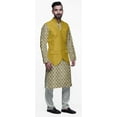 thumbnail image 2 of Atasi Ensemble Kurta Pyjama Indien pour Hommes Col Mandarin Vêtements Décontractés, 2 of 5