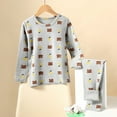 thumbnail image 2 of XIYON Girls Pajamas Set Children's Cartoon Print Long Sleeve Top And Pants Sleepwear Home Wear Casual Fashion Homewear 5-6 Years, 2 of 4