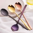 thumbnail image 4 of Stainless Steel Long Handle Tea Coffee Mixing Home Teaspoon Ice Cream Spoon Cocktail Ice Cream Soup Home Teaspoon, 4 of 8