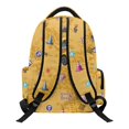thumbnail image 2 of Chririnla Yellow School Bus Print Ultra Light Backpack for Back to School Daily Use, Lightweight Water Resistant Polyester School Bag, 2 of 10