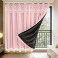 thumbnail image 2 of Sentmoon Rideaux de Chambre Rideaux Double Couche Occultants Rideau Isolé Thermiquement Assombrissant Draperies Sans Perçage Convivial pour la Location Couvre-Fenêtres pour Chambrebaie Vitrée Salon, 2 of 8