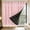 Pink, variant on DagobertNiko Double Layer Blackout Curtains for Bedroom,Thermal Insulated Room Darkening Drapes,No-Drill Rental Friendly Window Coverings,Sheer Lace Overlay with Solid Liner Bay Window Living Room