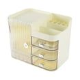 thumbnail image 1 of Organizador de Maquillaje Unique Bargains Almacenamiento Cosmético a Prueba de Polvo para Tocador con Cajón Color Crema Blanco, 1 of 7