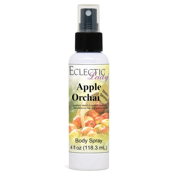 Apple Orchard Body Spray, Eclectic Lady, Hydrating Mist, Unisex (Double Strength), 4 oz