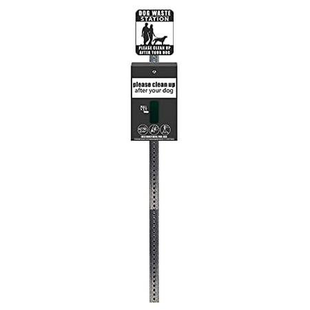 Standard Mini Dog Waste Station/MittN Bag System (Matte Black)
