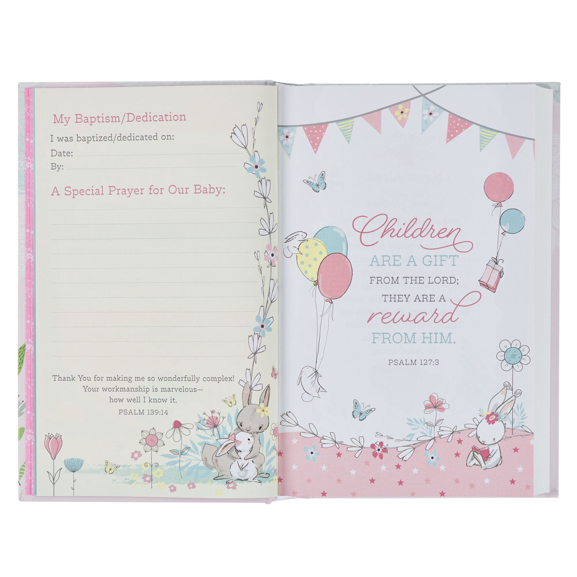 Bible NLT Infant (Hardcover, Pink) (Hardcover)