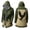 Army Green, variant on Viking Long Hoodie Cardigan Print Hooded Sweatshirt Style Sweater Relaxed Fit Open Front Army Green L
