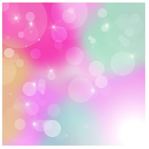 Printed Adhesive Vinyl Unicorn Bokeh (L) Pattern Removable Wall Vinyl