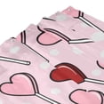 thumbnail image 7 of DouZhe Red Pink lollipop Hearts Pattern Shower Curtain, Waterproof Bath Curtains for Bathroom Decorations, 72 x 72 inches, 7 of 7