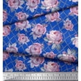 thumbnail image 3 of Soimoi Rayon Fabric Geometric,Leaves & Rose Floral Fabric Prints By Yard 56 Inch Wide, 3 of 3