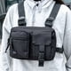 thumbnail image 4 of Chaleco táctico para hombre, bolsa de calle, estilo hip hop, estilo urbano, para el pecho, con solapa, para motocicleta, con bolsillos deportivos para niños, XA396C, 4 of 5