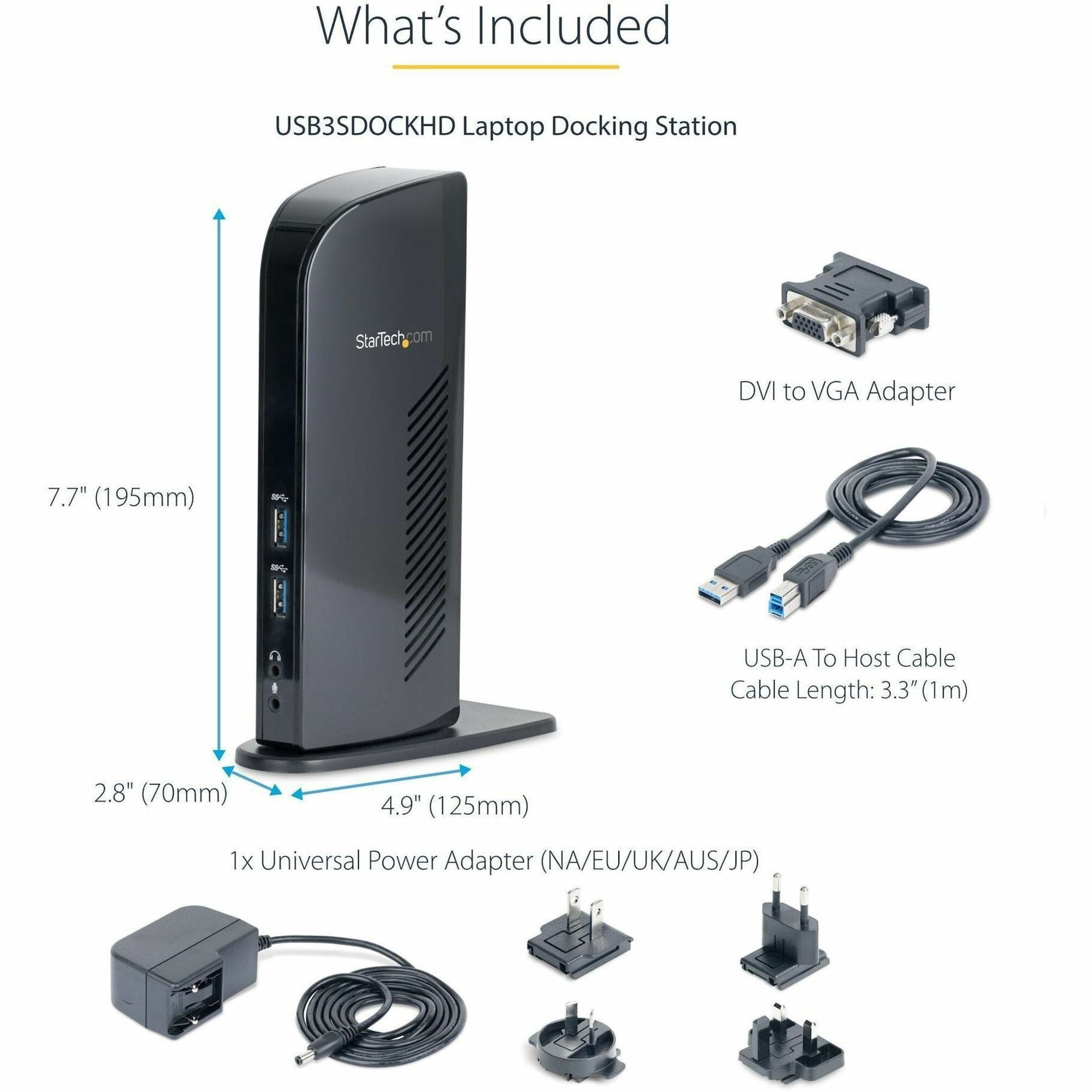 StarTech Universal USB 3.0 Laptop Docking Station